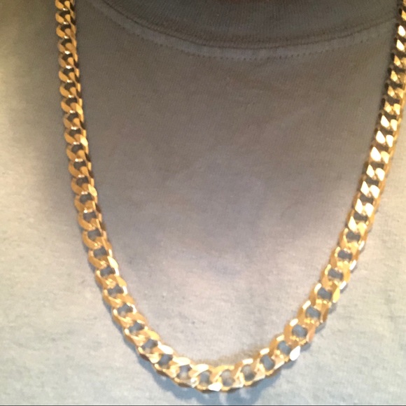 7.5mm Sterling Silver Heavy Cuban Link Chain - Picture 8 of 8